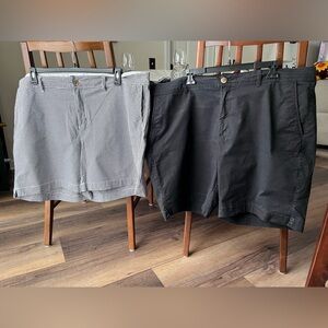 Two Old Navy Everyday Wear High Rise Shorts, Size 20! Black & Black/ White Check
